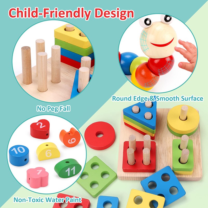 Brinquedos de Madeira Montessori
