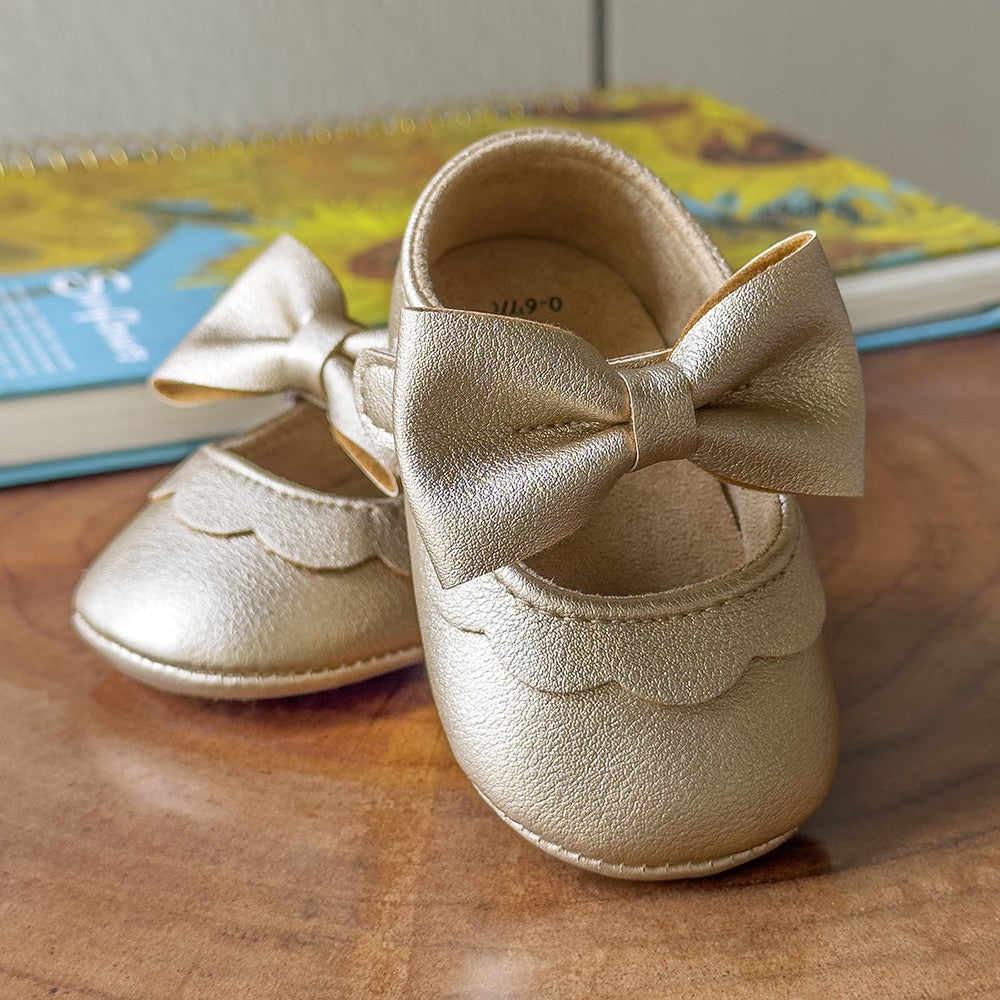 Sapatinho Casual para Bebê com Laço e Sola Macia