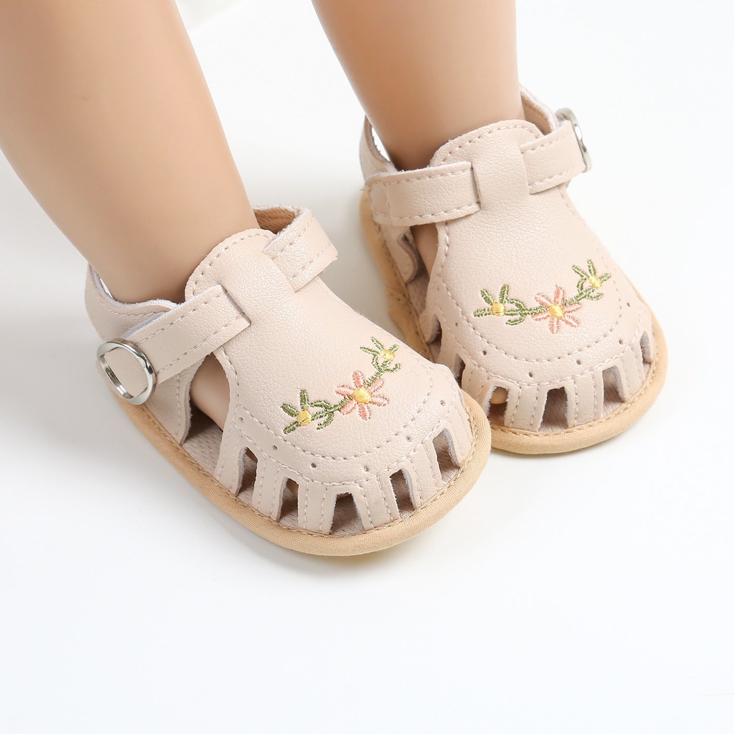 Kit de Sandália e Faixa de Cabelo para Bebê (2 Peças)