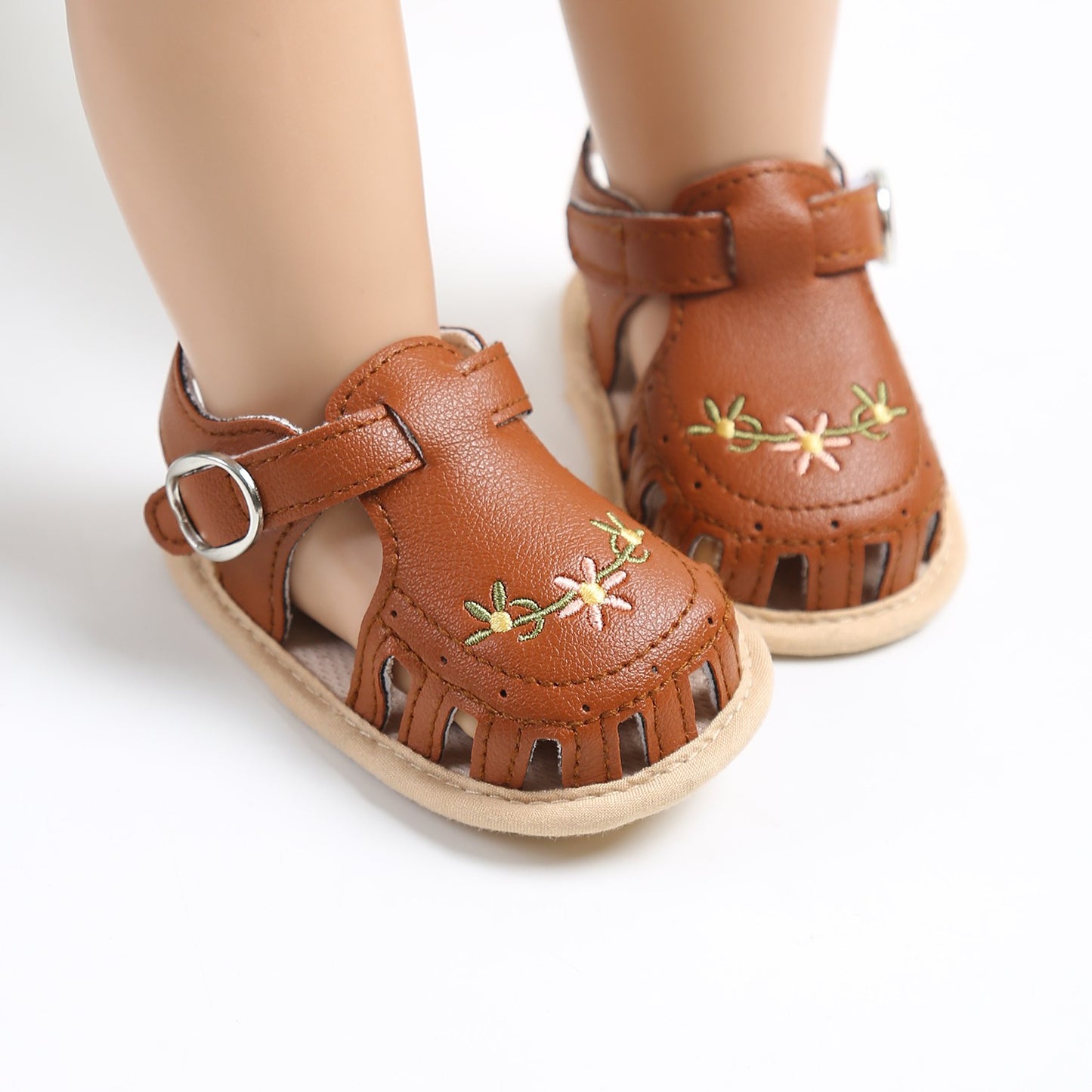 Kit de Sandália e Faixa de Cabelo para Bebê (2 Peças)