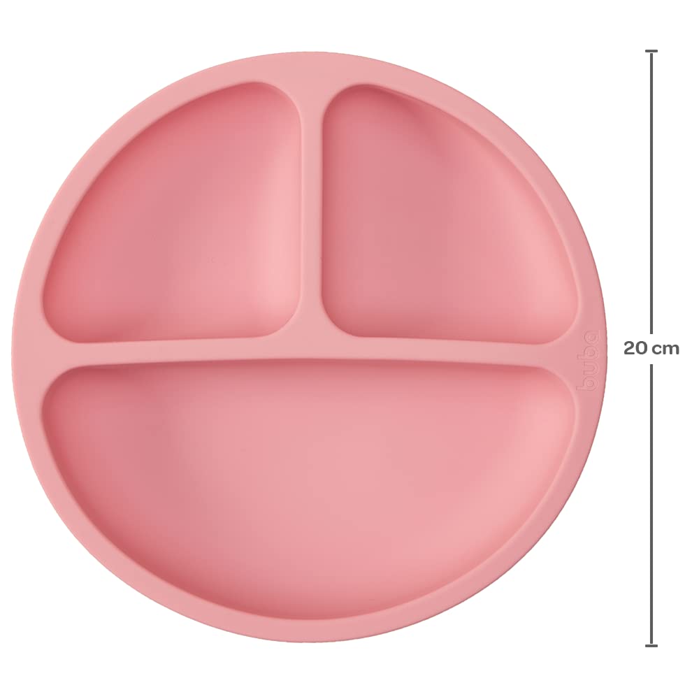 Pratinho de Silicone com Ventosa Buba (Rosa)
