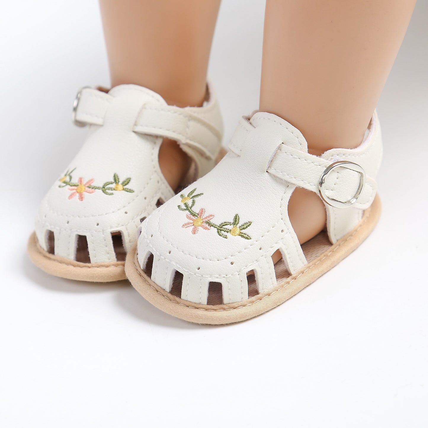 Kit de Sandália e Faixa de Cabelo para Bebê (2 Peças)