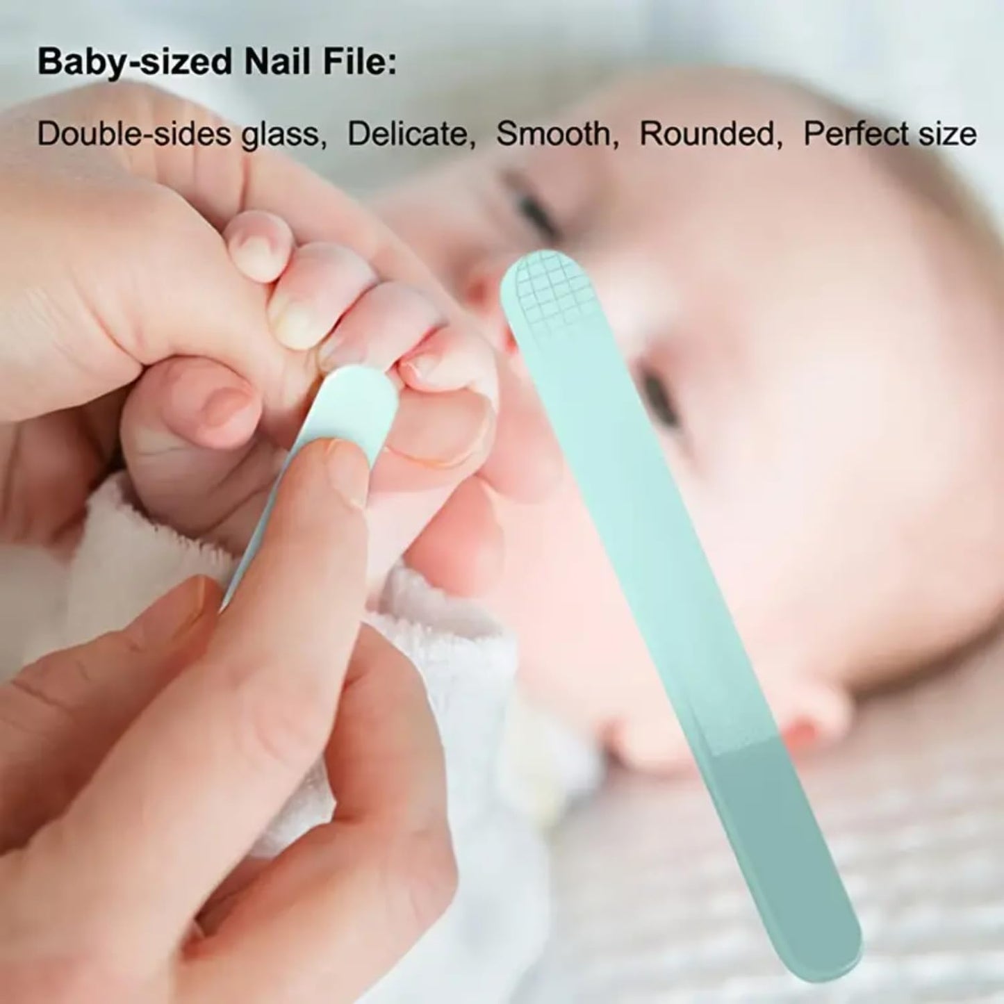 Kit Cortador de Unhas para Bebê com Tesoura Pinça Lixa Estojo de Urso e Design Seguro Portátil (Rosa)