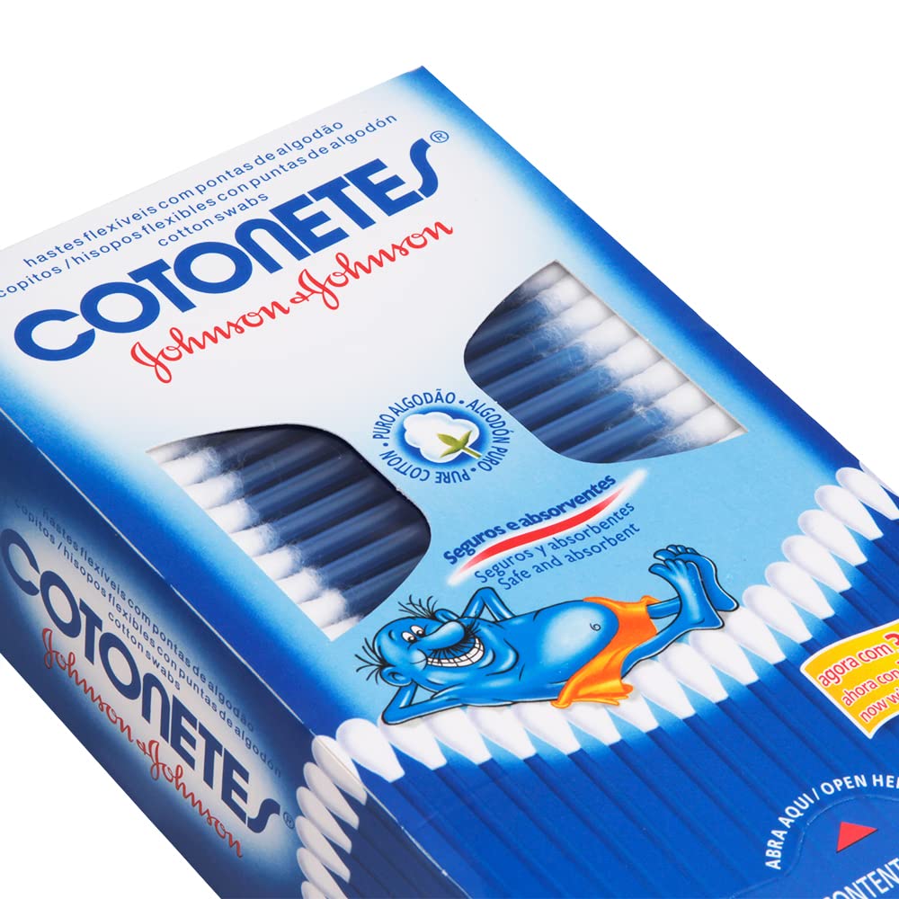 Cotonetes Hastes Flexíveis, 300un