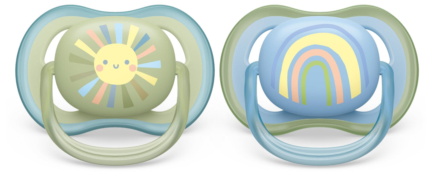 Chupeta Avent Dupla Ultra Air Decorada para Recém-Nascidos (0-6M)