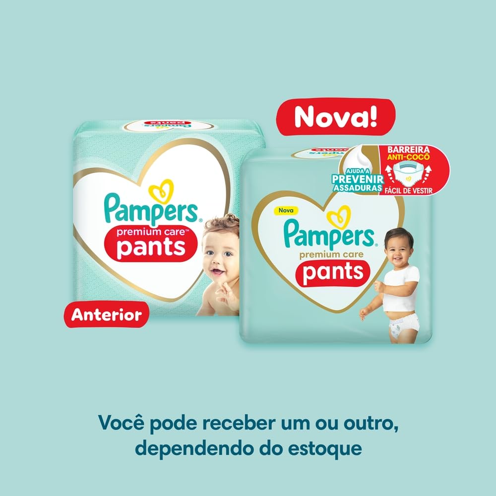 Fralda Pampers Premium Care Pants XXG (90 fraldas)