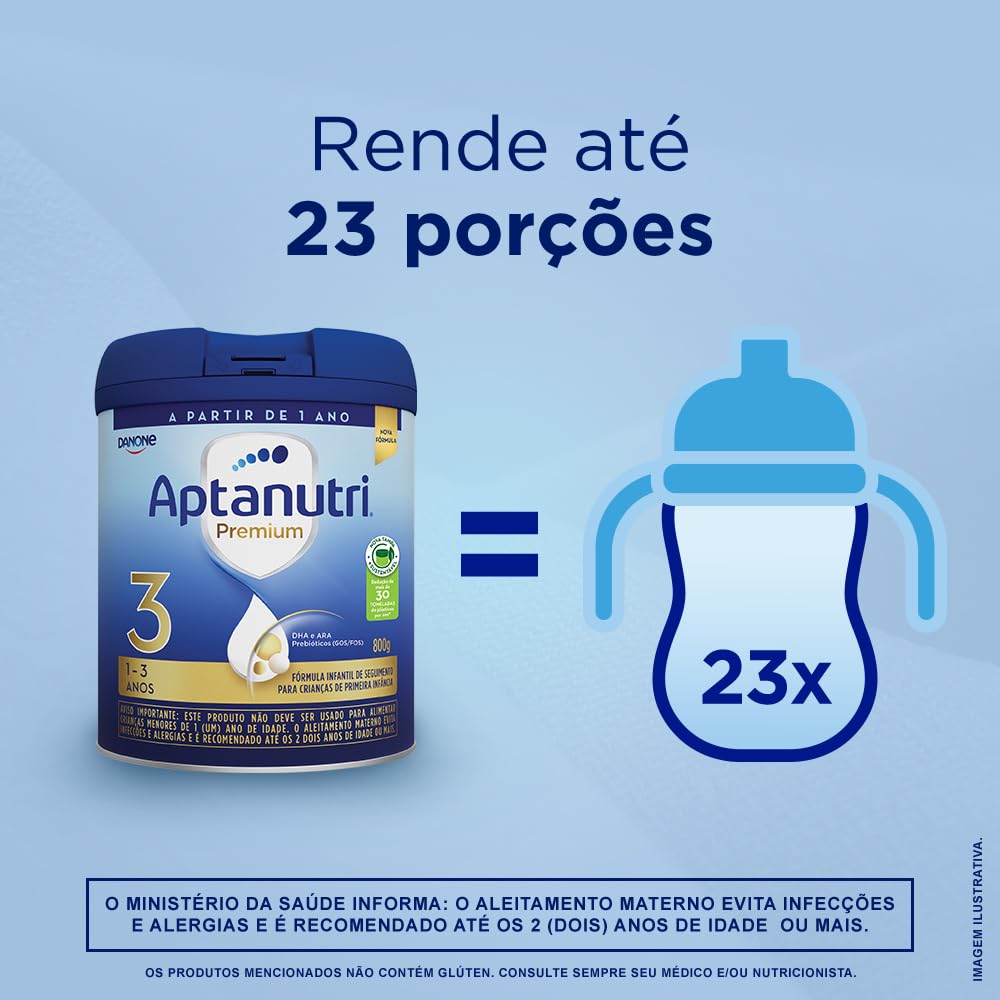 Aptanutri Premium 3 (800g) - Fórmula Infantil 1-3 Anos