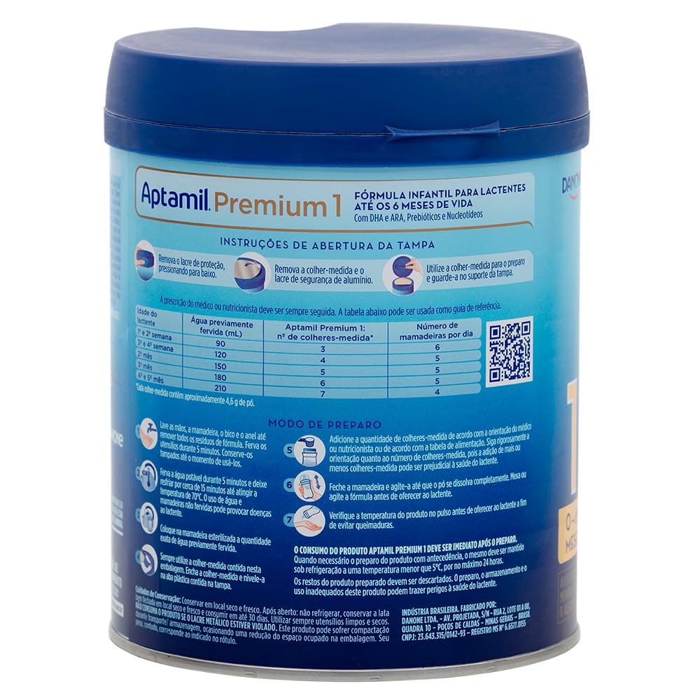 Aptamil Premium 1 (800g) - Fórmula Infantil 0-6 meses