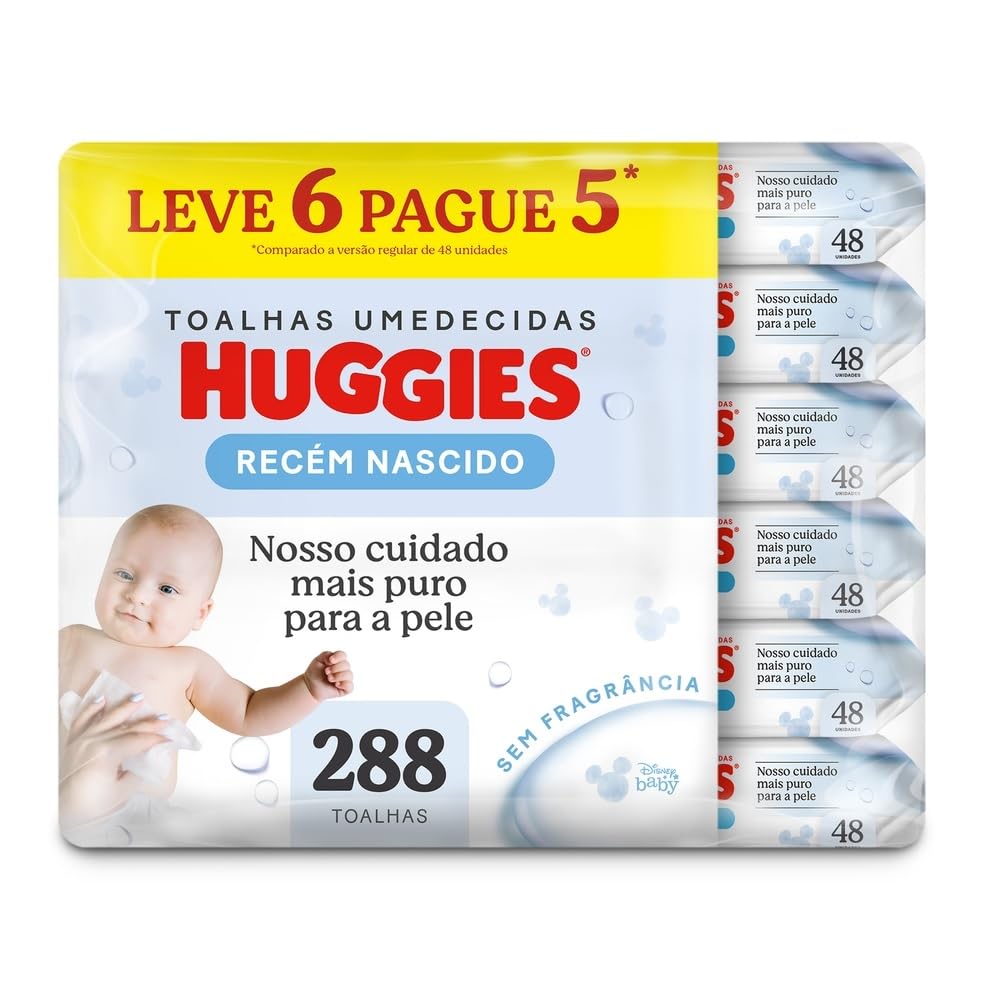 Lenços Umedecidos Huggies Pure Care (288 Unidades)