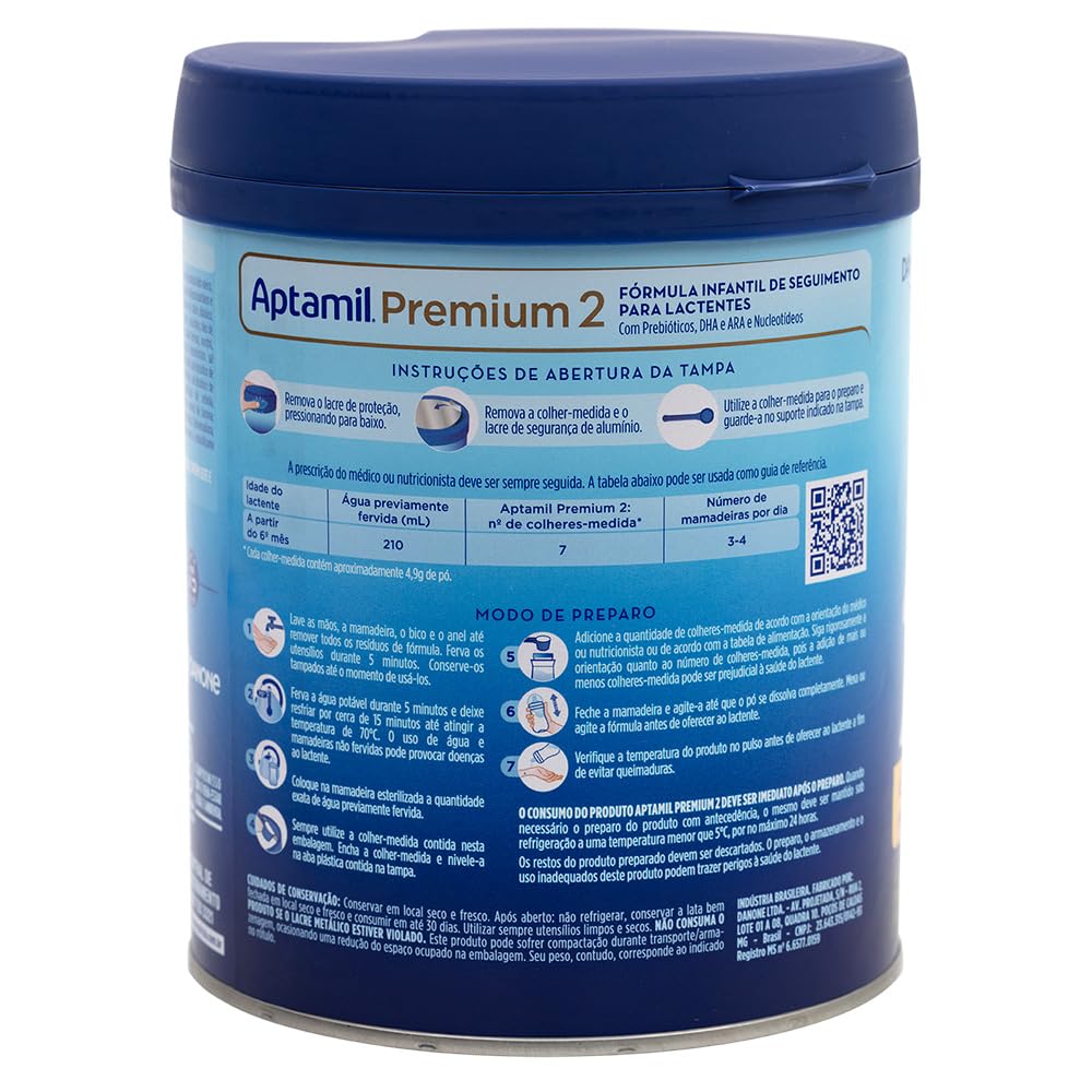 Aptamil Premium 2 (800g) - Fórmula Infantil 6-12 Meses