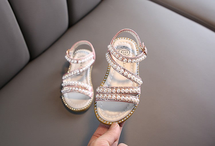 Sandália de Verão com Strass para Meninas