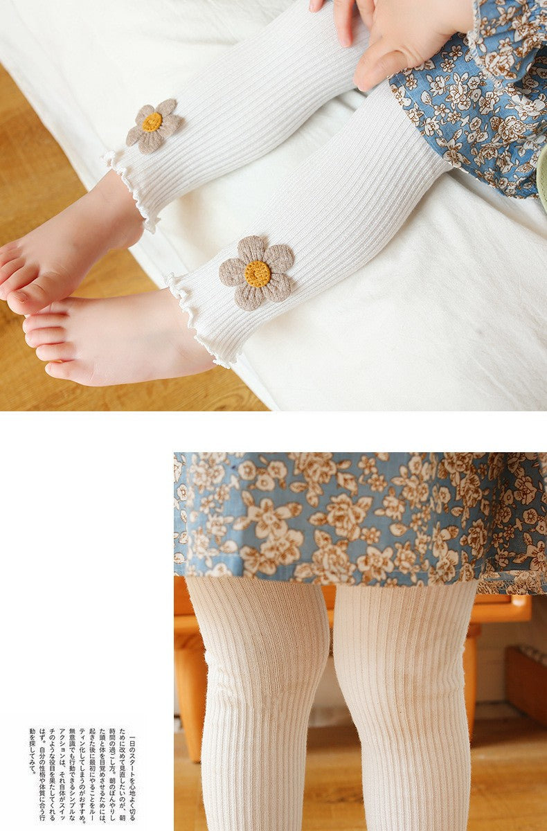 Legging Infantil de Algodão e Acrílico para Meninas