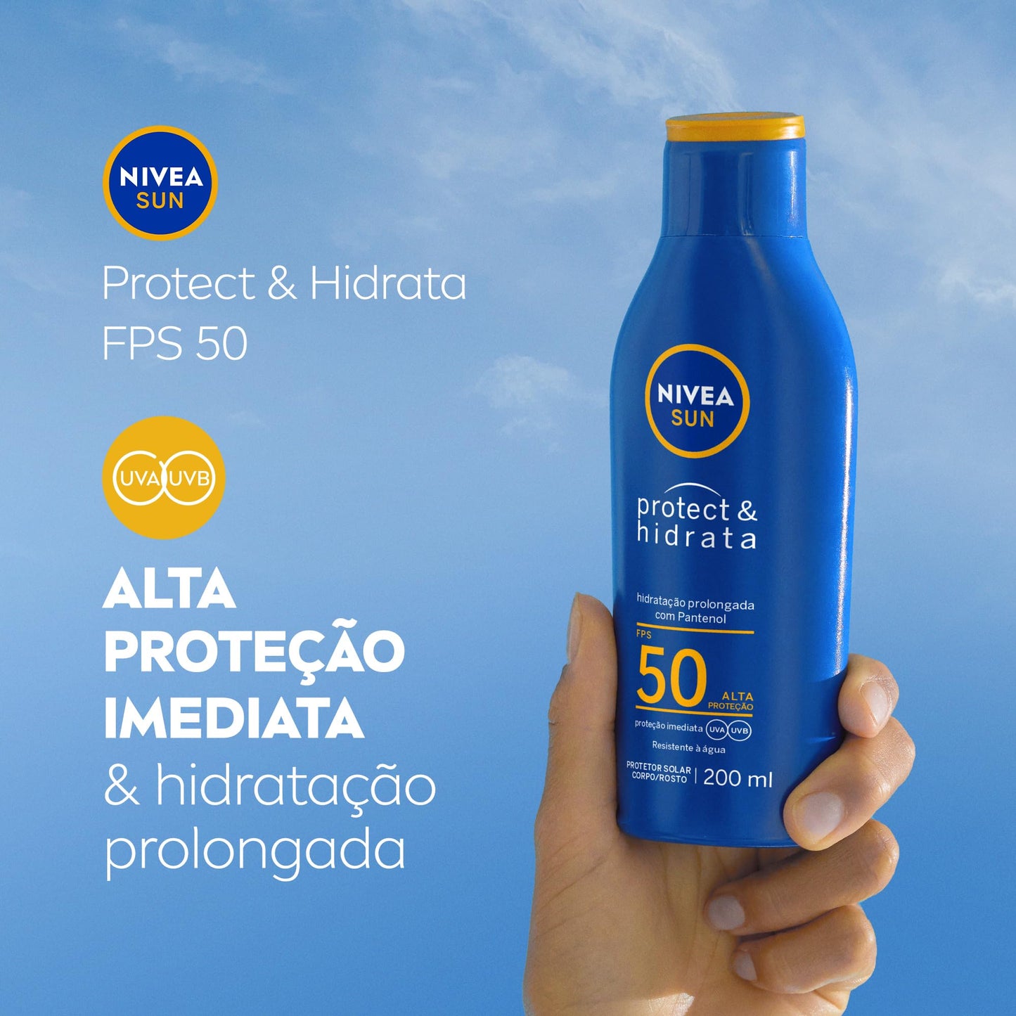 NIVEA SUN Protetor Solar Protect & Hidrata FPS 50 (200ml)