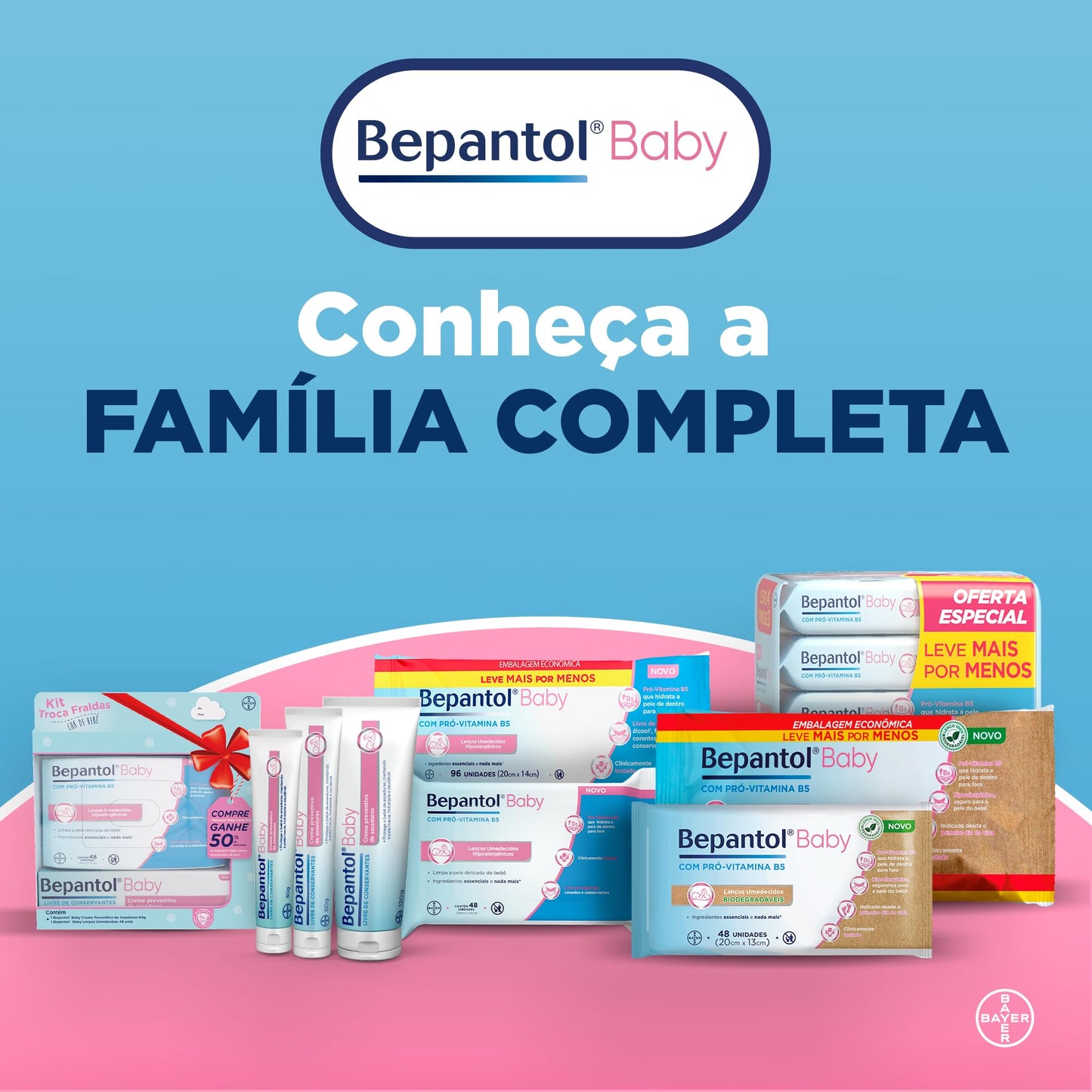 Kit Bepantol Baby Lenços Umedecidos (Leve 4 Pague 3)