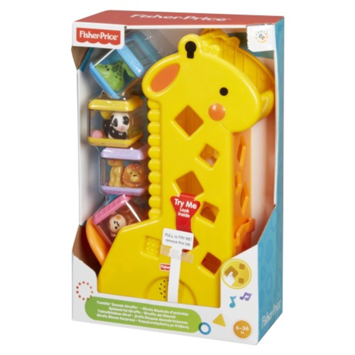 Fisher-Price Girafa com Blocos para Bebês