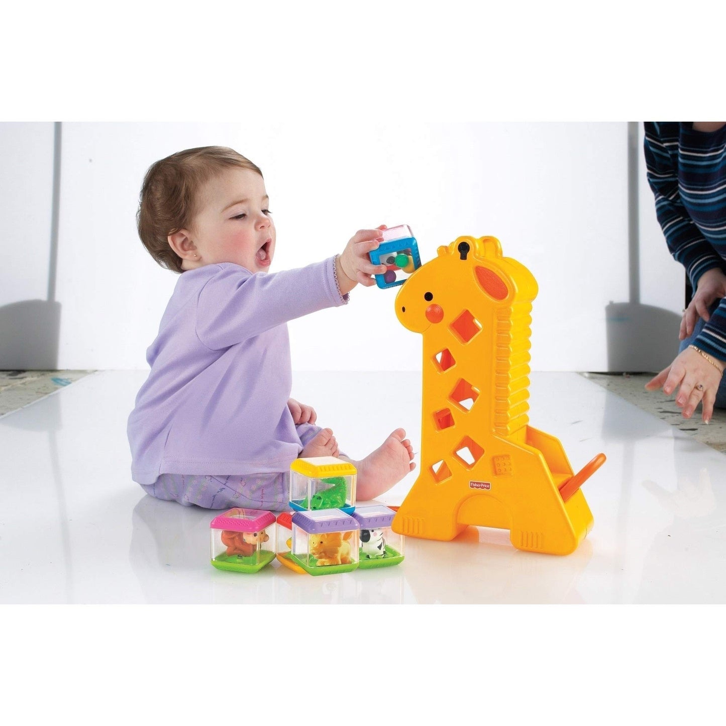 Fisher-Price Girafa com Blocos para Bebês