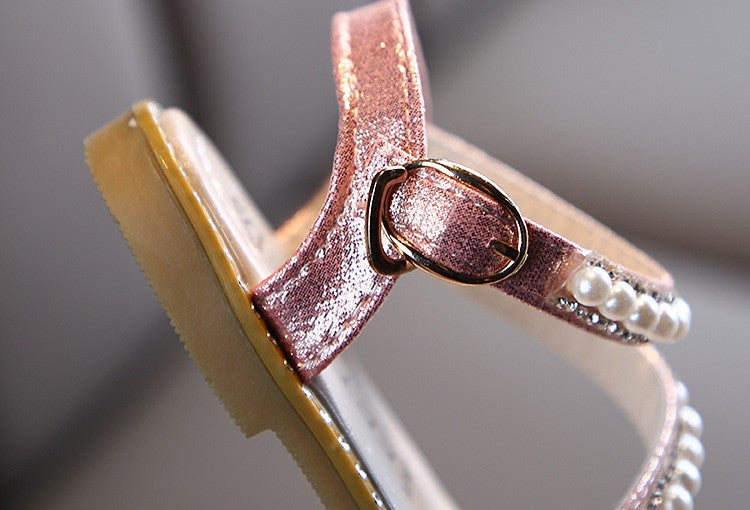 Sandália de Verão com Strass para Meninas