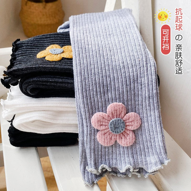 Legging Infantil de Algodão e Acrílico para Meninas
