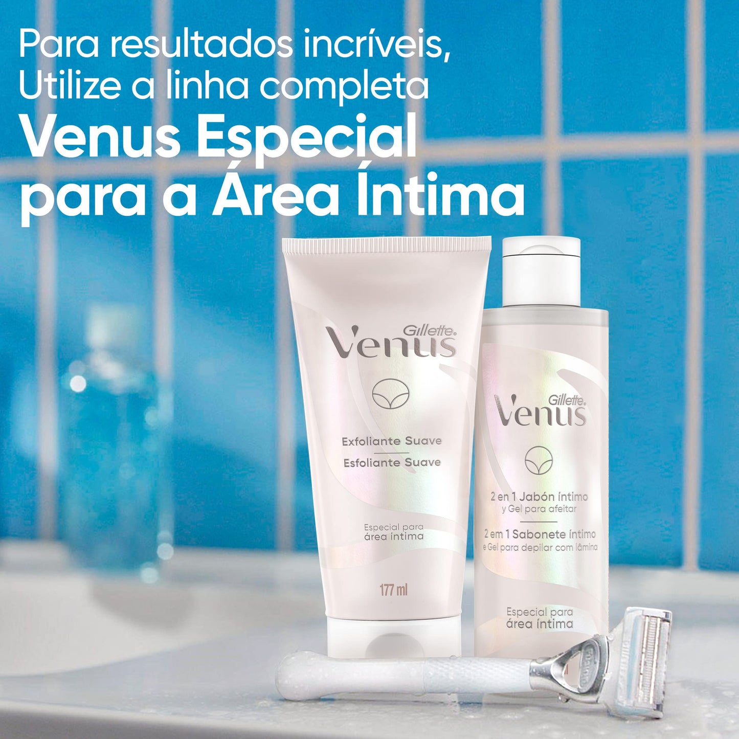 Gillette Venus Esfoliante Suave para Área Íntima (177ml)