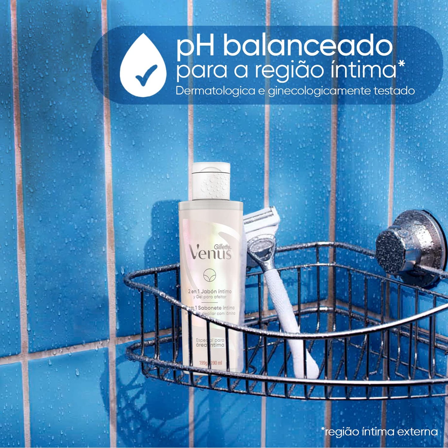 Gillette Venus 2 em 1: Sabonete Íntimo e Gel para Depilar