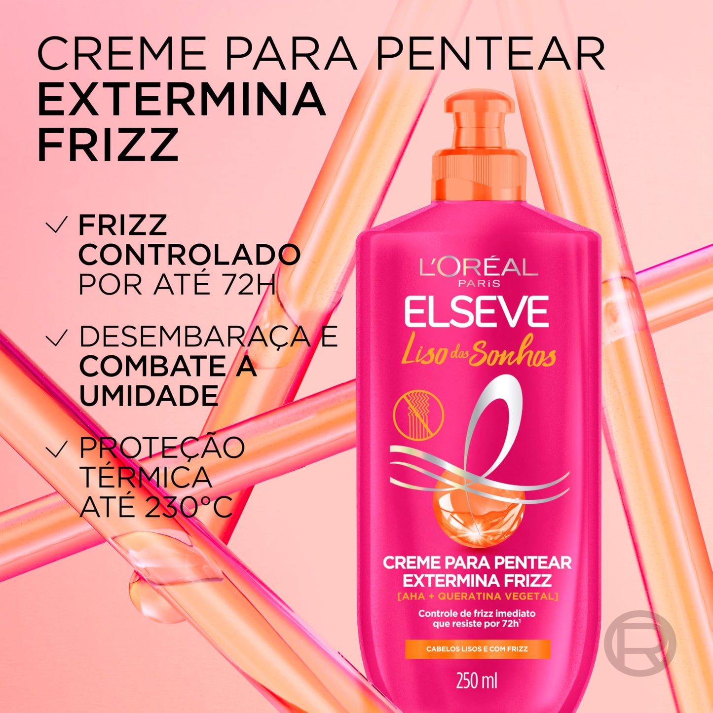 Creme para Pentear L'Oréal Paris Elseve Liso dos Sonhos (250ml)