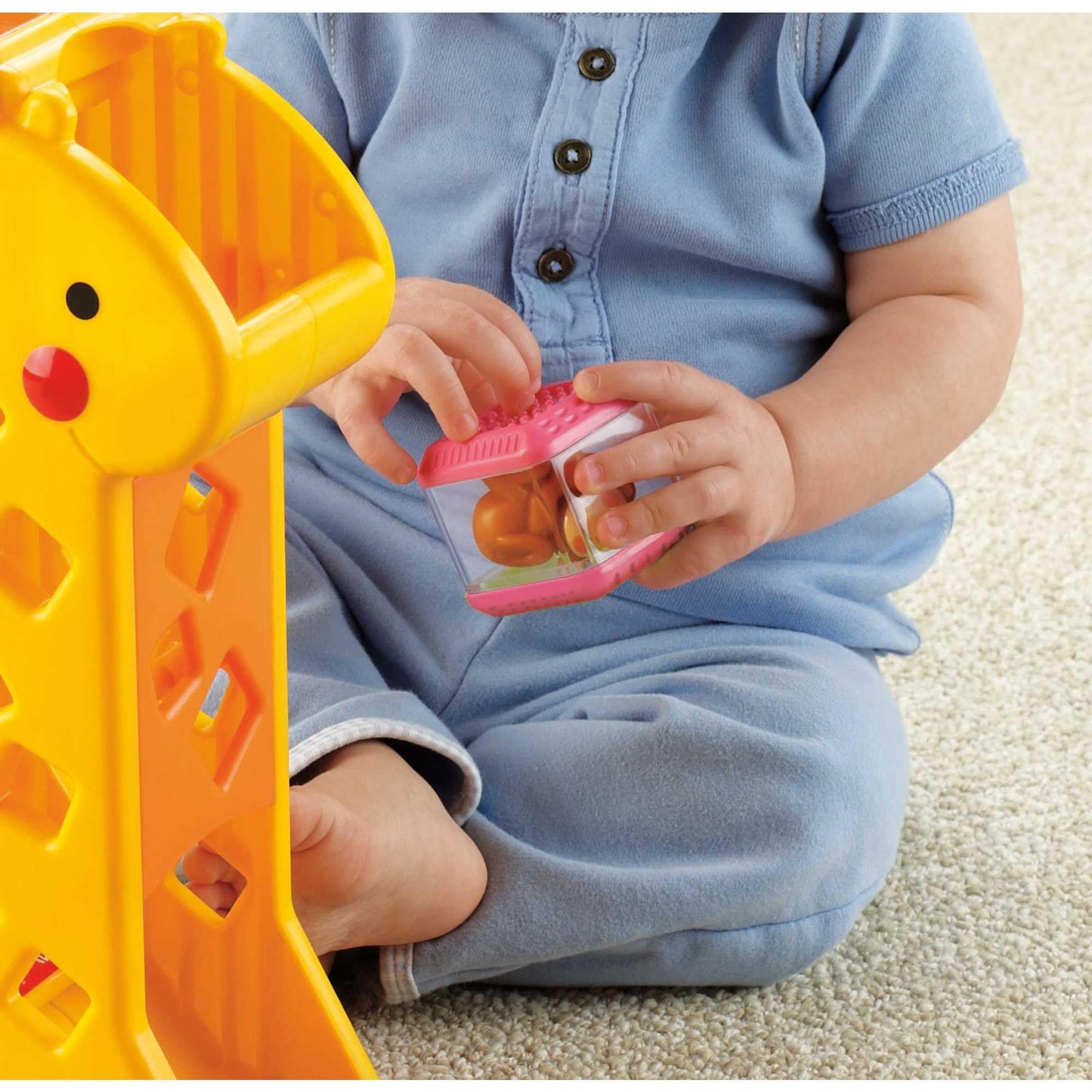 Fisher-Price Girafa com Blocos para Bebês