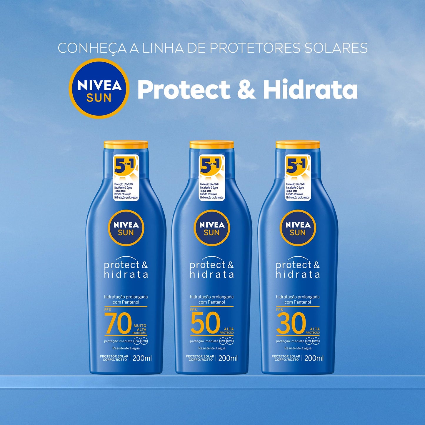 NIVEA SUN Protetor Solar Protect & Hidrata FPS 50 (200ml)