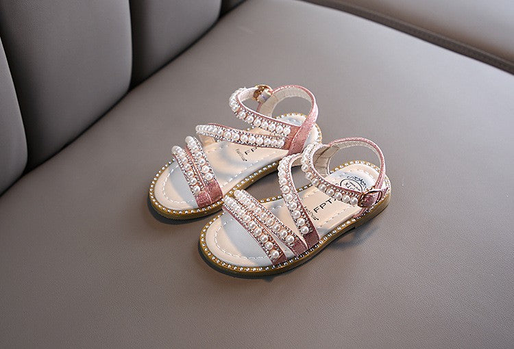 Sandália de Verão com Strass para Meninas