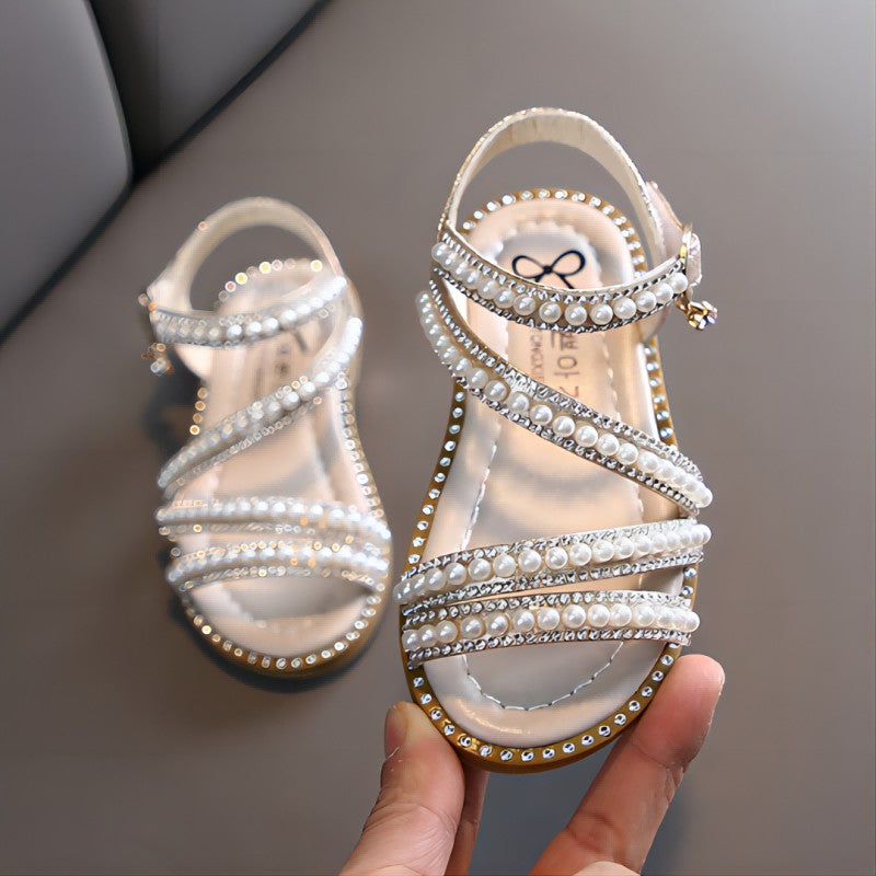 Sandália de Verão com Strass para Meninas