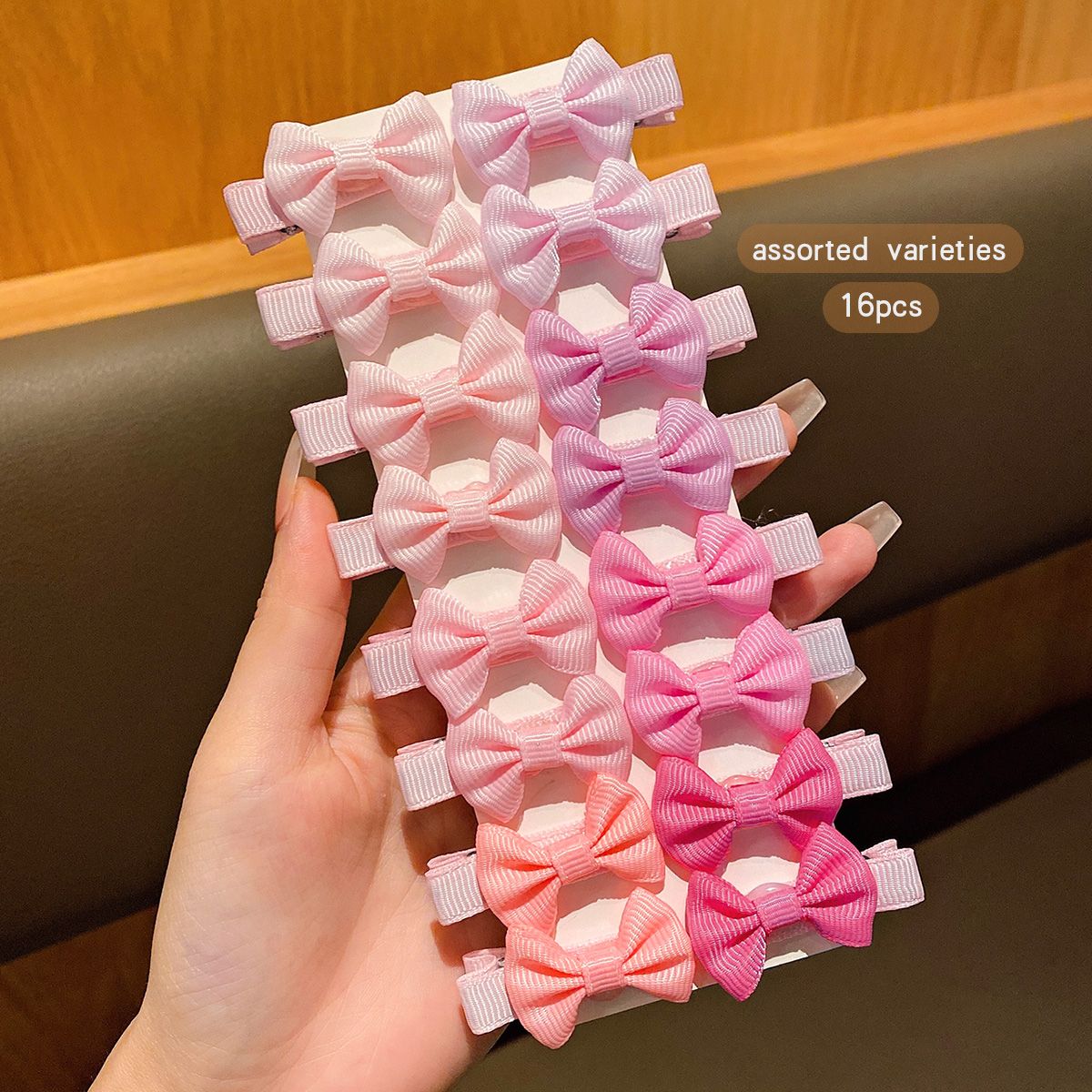 Kit de 30 Presilhas de Cabelo com Laços de Tecido