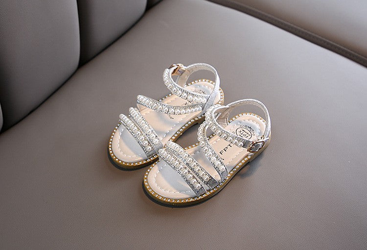 Sandália de Verão com Strass para Meninas
