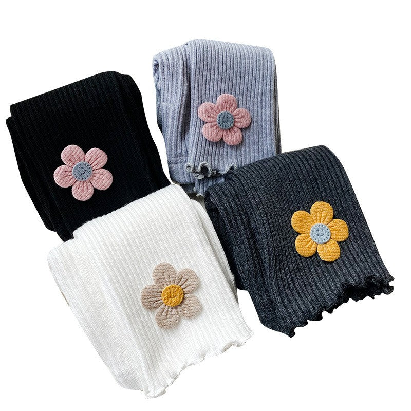 Legging Infantil de Algodão e Acrílico para Meninas