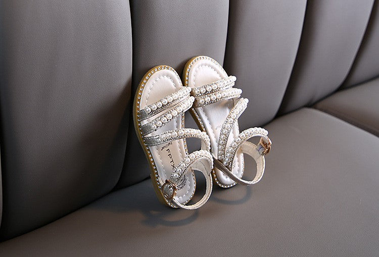 Sandália de Verão com Strass para Meninas