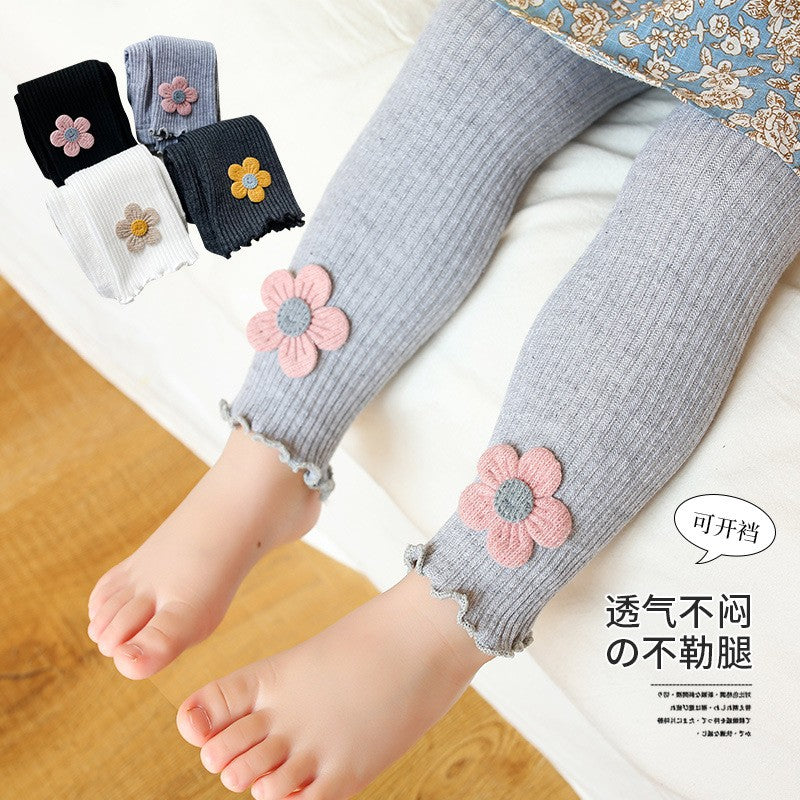 Legging Infantil de Algodão e Acrílico para Meninas