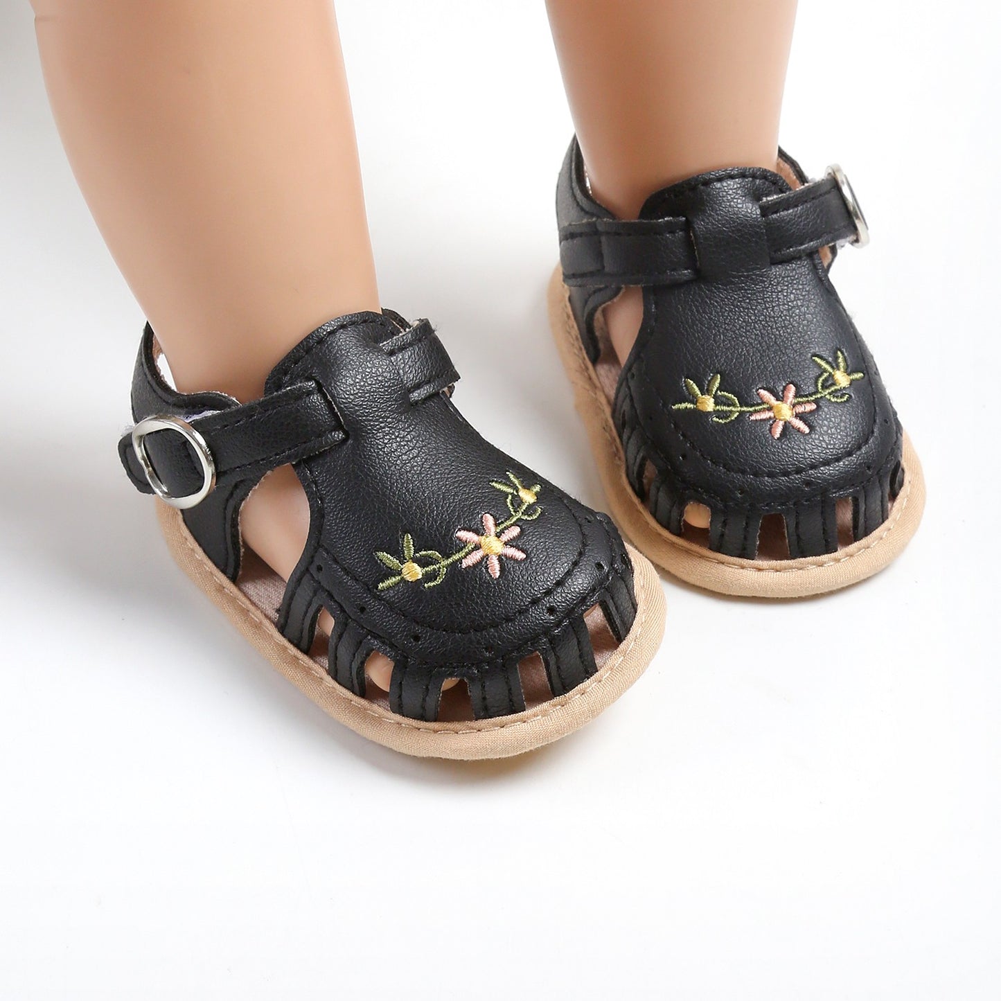 Kit de Sandália e Faixa de Cabelo para Bebê (2 Peças)