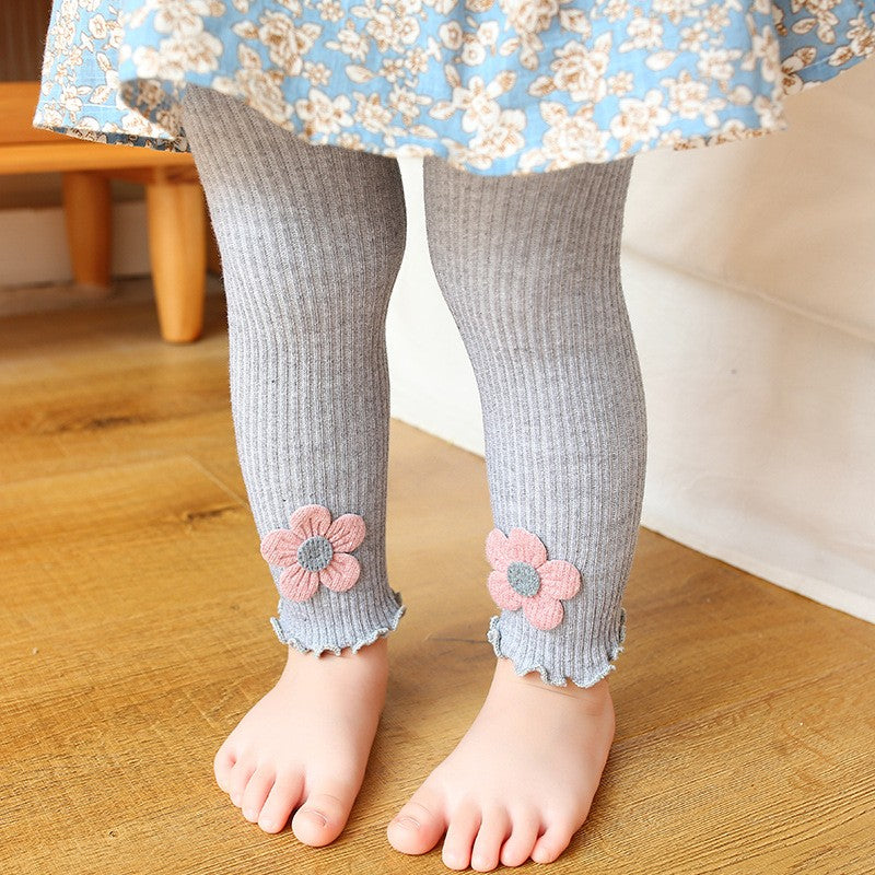 Legging Infantil de Algodão e Acrílico para Meninas