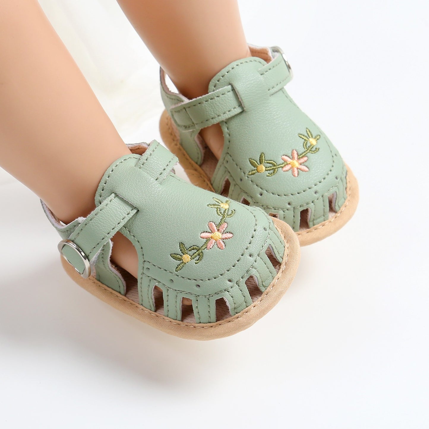 Kit de Sandália e Faixa de Cabelo para Bebê (2 Peças)