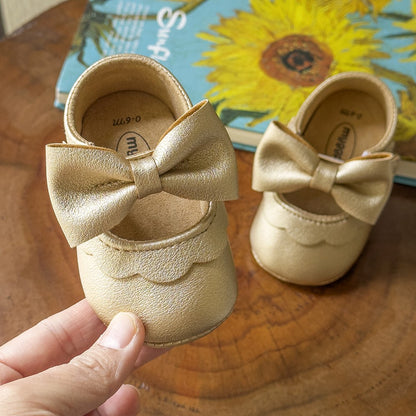 Sapatinho Casual para Bebê com Laço e Sola Macia