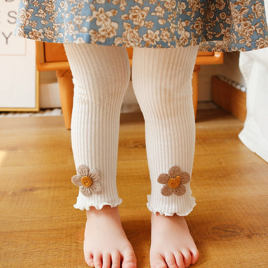 Legging Infantil de Algodão e Acrílico para Meninas