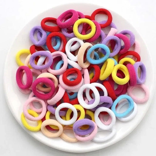 Kit de Elásticos de Cabelo de Nylon para Rabo de Cavalo (200 Peças)