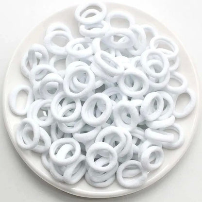 Kit de Elásticos de Cabelo de Nylon para Rabo de Cavalo (200 Peças)