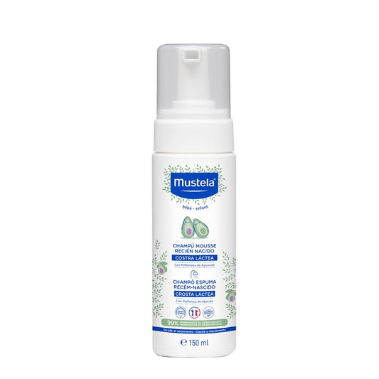 Mustela Shampoo Recém-Nascido (150ml) - Previne e Elimina a Crosta Láctea