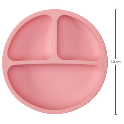 Pratinho de Silicone com Ventosa Buba (Rosa)