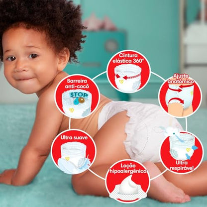 Fralda Pampers Premium Care Pants XXG (90 fraldas)