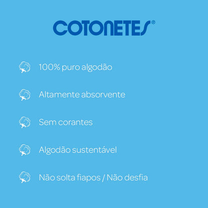Cotonetes Hastes Flexíveis, 300un