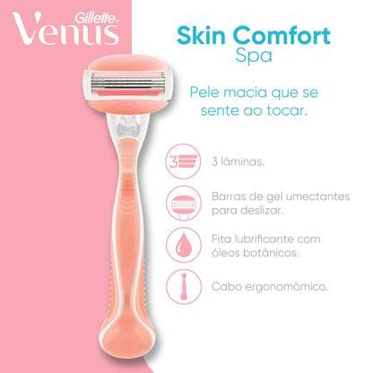Gillette Venus Skin Comfort Spa Aparelho de Depilação Recarregável