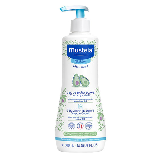 Mustela Gel Lavante Suave (500ml) - Corpo e Cabelo Infantil