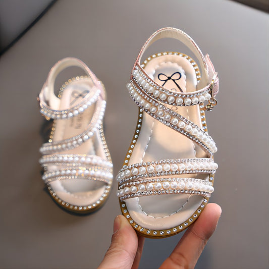 Sandália de Verão com Strass para Meninas