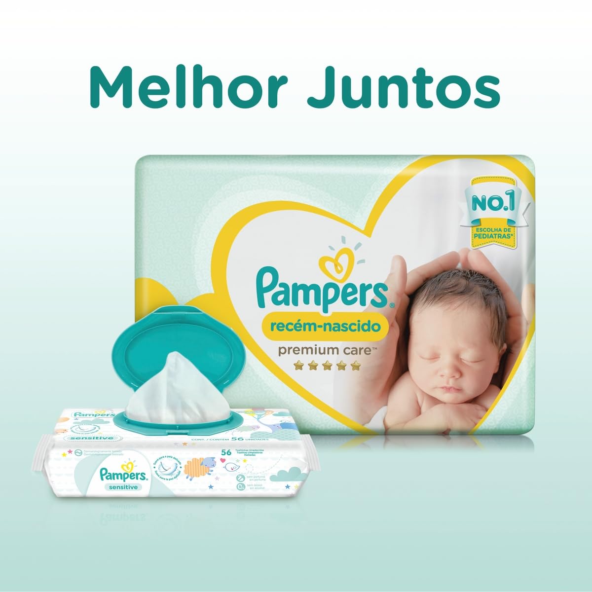 Fralda Pampers Premium Care RN+ - 36 fraldas