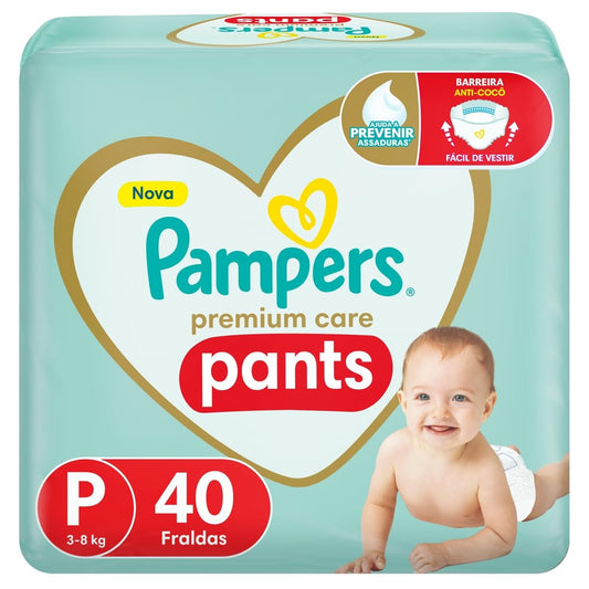 Fralda Pampers Pants Premium Care P (40 fraldas)